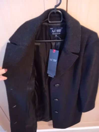 Designer Armani - Wool Coat - Black - UK 10 - BNWT RRP 399