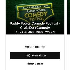 Comedy tickets