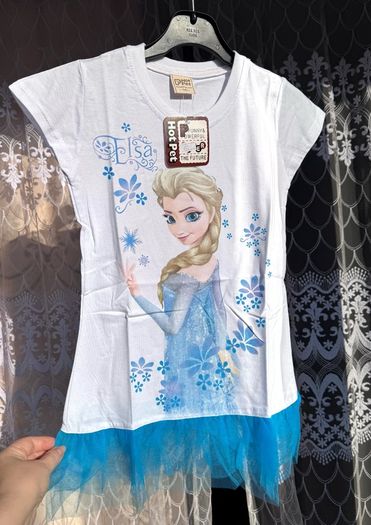 Disney Frozen Elsa Tutu Tunic T-Shirt | New with Tags | Up to 140 cm