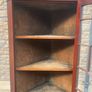 Antique inlaid corner display cabinet. Image 4