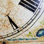 Antique Hand Painted Enamel Clock Face- Victorian Salvaged Grandfather Clock ( complete, looks like it's working) Image 8