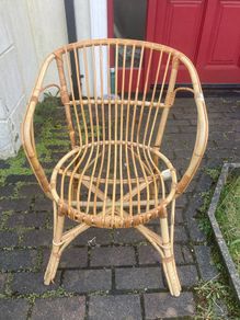 1950s Dutch bamboo chair poatage extra