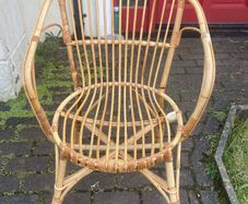 1950s Dutch bamboo chair poatage extra
