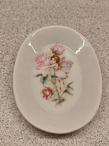 Vintage Cicely Mary Barker "The Rose Fairy" Porcelain Trinket Dish