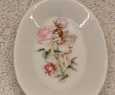 Vintage Cicely Mary Barker "The Rose Fairy" Porcelain Trinket Dish
