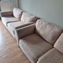 Cream 2 Seater Couch x 2 Image 3