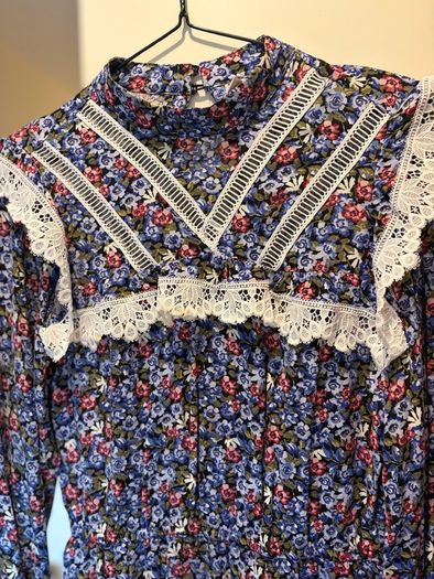 H&M Floral Lace.  Detail Dress   Vintage Prairie Style (Size [Insert Size