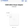 Mac Book Pro Charger 140w Usb-c Power Adapter Image 4