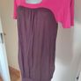 H&M burgundy/pink tunic dress size UK14/16 EU42/44 Postage included Image 2