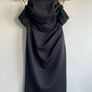 Miss Selfridge Petites strapless black dress size 8 Image 2