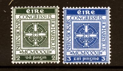 1932 Ireland Eucharistic Congress Commemorative Stamps Mint Never Hinged (MNH)