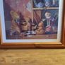 Vintage Raymond Campbell Teddy Bear Picture/ Solid Pine Frame, AV Image 5