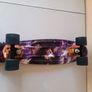 Penny Board 22" Purple with Wolf and Galaxy Underneath Image 7