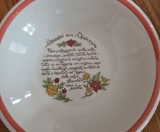 vintage Italian ceramic pasta bowl