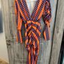 Orange/Blue Dress - M Image 7