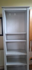 White bookshelf/storage unit
