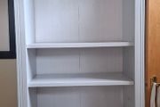 White bookshelf