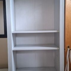 White bookshelf