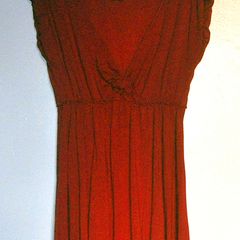 Red Dress, Max Studio, Sz L, Viscose, Knee-length