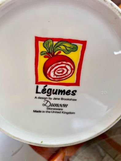 Vintage Dunoon Stoneware Legumes by Jane Brookshaw made in Scotland