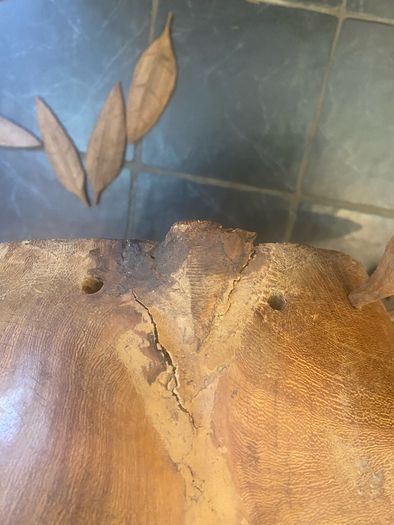Massive mahogany head
