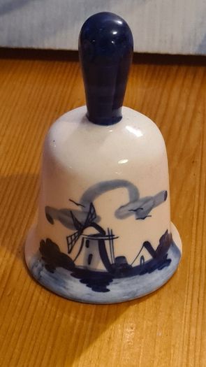 Dutch Delft Hand Painted Blue And White Ornament. 7 in total.All Marked.