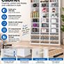 Media Storage Cabinet with Adjustable Shelves  27 Compartments, Holds up to 756 CDs Image 2