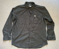 Carhartt Men's Sturdy Professional Long Sleeve Work Shirt Black