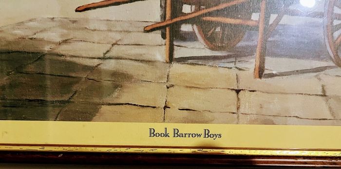 Vintage Print Book Barrow Boys Dublin   Hapenny Bridge  by Lynch