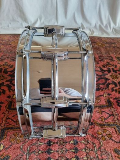 Ludwig 3 ply 70s Butcher Block and LM402 6.5 Supraphonic Snare - Blue Olive Drums Kit Led Zeppelin