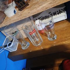 vintage pint glasses