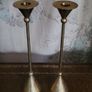 Mid-century brass candlesticks Image 2