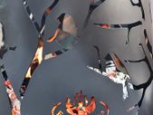 Esschert Design Fire Drum Birds on Twig Carbon Steel Black FF409