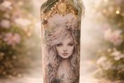 Handcrafted decoupage bottles  . Patrice's Timeless Treasures