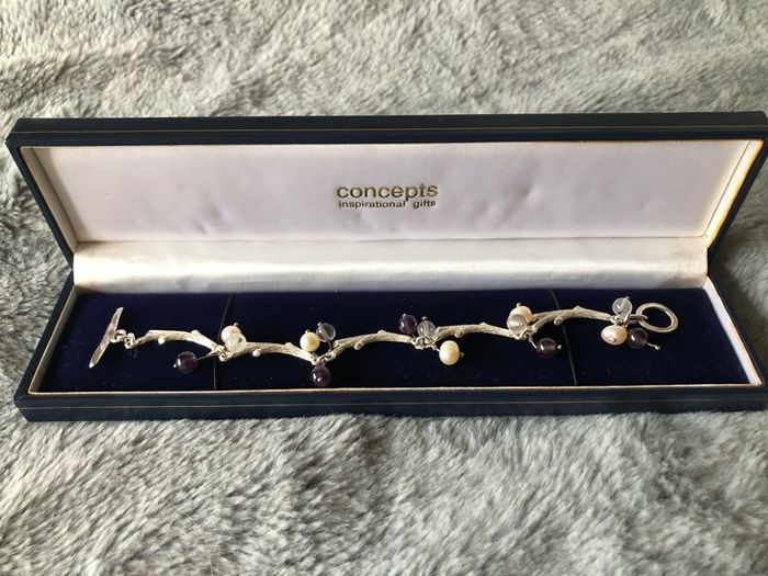 Silver Pearl Bracelet