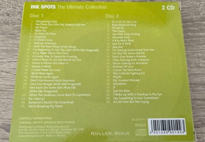 The Ink Spots - The Ultimate Collection. 2 CD boxset. Mint condition.