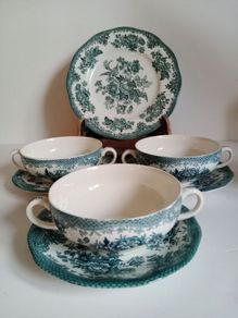 Wedgewood, Asiatic Pheasants, Blue transferware bowls