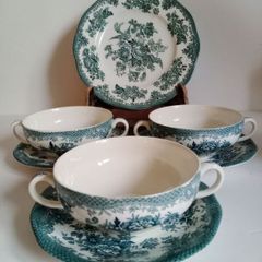 Wedgewood, Asiatic Pheasants, Blue transferware bowls