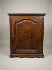 Early 20th Century French Country Oak Side Cabinet