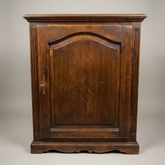 Early 20th Century French Country Oak Side Cabinet