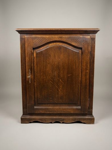 Early 20th Century French Country Oak Side Cabinet