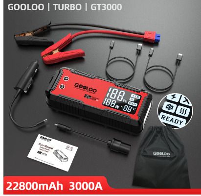 BRAND NEW 12V Car Jump Starter 4000A Car Battery Starter 26800mAh Portable Power Bank Booster Auto Starting Device Emergency Start