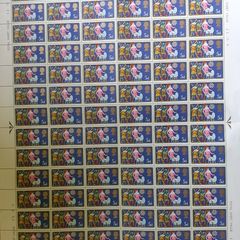 Sheets of Vintage UK Postage Stamps