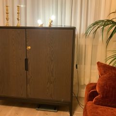 Brown cabinet from ikea "REGISSOR" 118cm x 110cm, with an added lock