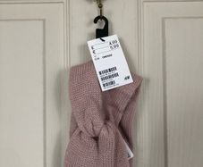 Pink Knitted headband H&M