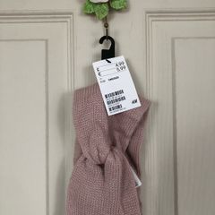 Pink Knitted headband H&M