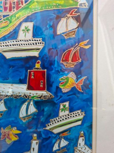 Stunning Large Original signed Painting(2004) of Dublin Bay by Irish Artist Simone Walsh
