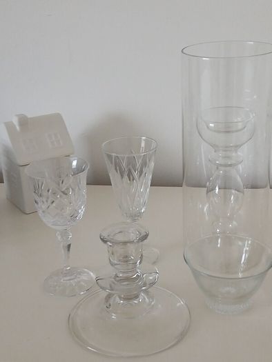 Job Lot Of 11 Glass Items