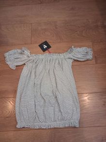 Ladies Bardot/Short Sleeve Top