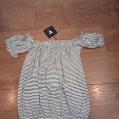 Ladies Bardot/Short Sleeve Top